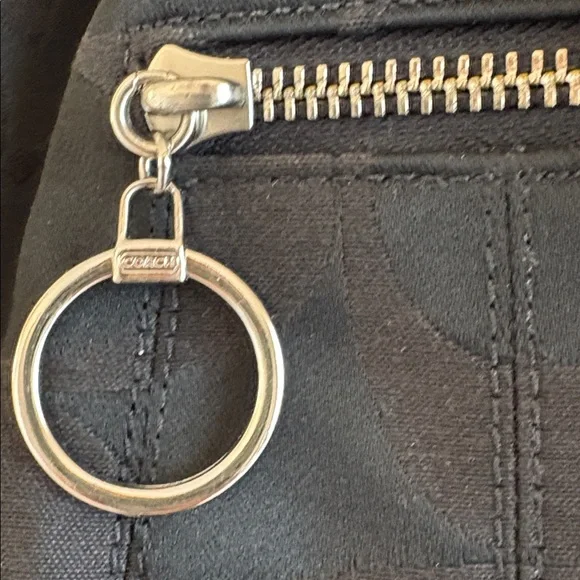 Coach Poppy Black Drawstring Bucket Bag EUC - Picture 2 of 16